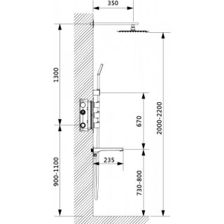 Душевая система Timo Petruma SX-5049/00SM с термостатом хром